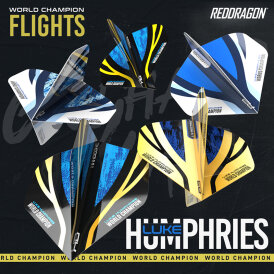 Red Dragon Flights Yin Yang Luke Humphries World Champion Double Sided Dart Flight Dartflights 2024 verschiedene Designs