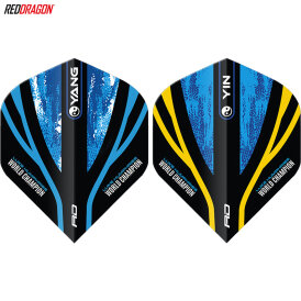 Red Dragon Flights Yin Yang Luke Humphries World Champion Double Sided Dart Flight Dartflights 2024 F6996