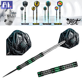Shot Steel Darts AI Cyberpunk 90% Tungsten Steeltip Darts Steeldart 24 g