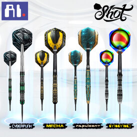Shot Steel Darts AI Mecha 90% Tungsten Steeltip Darts Steeldart 23 g