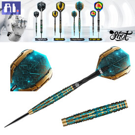 Shot Steel Darts AI Replicant 90% Tungsten Steeltip Darts Steeldart 23 g