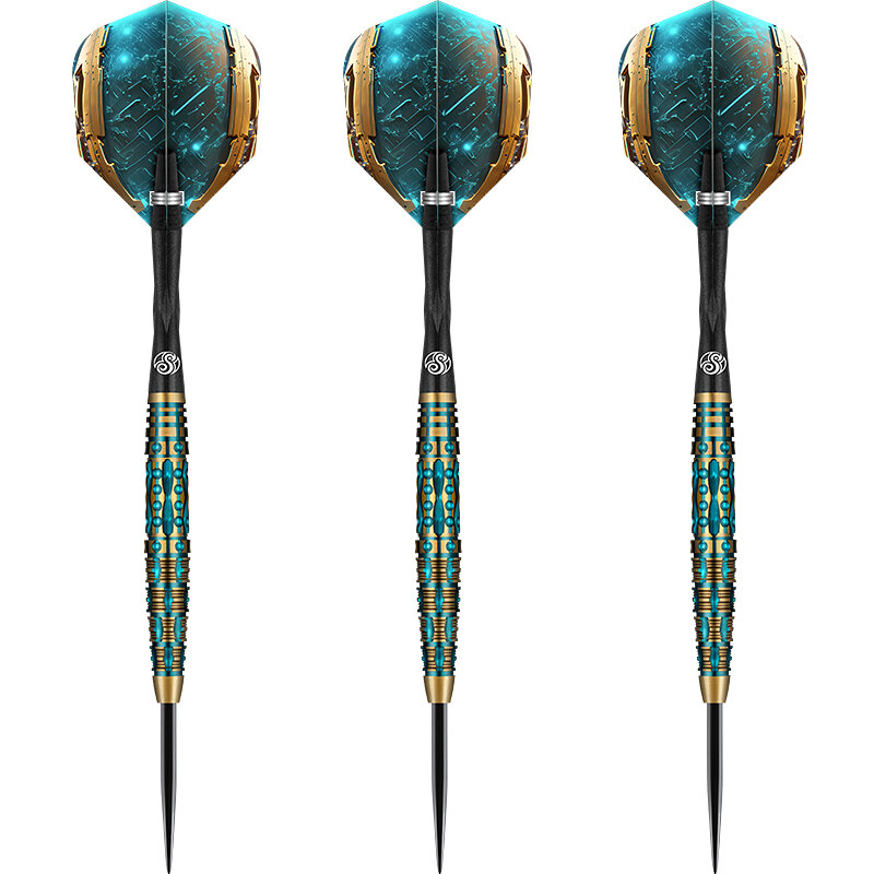 thumbnail image 2 of Short Sleeve Pullover Top Professional Steel Tip Darts Set - 18 Gram Metal Darts With Accessories Metal Darts Set 2 of 9