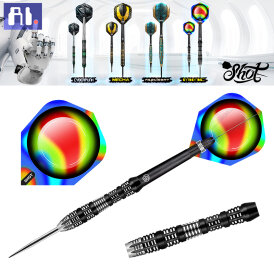 Shot Steel Darts AI Mimic 90% Tungsten Steeltip Darts Steeldart 25 g