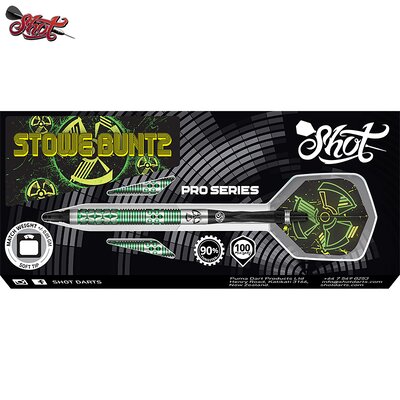 Shot Soft Darts Pro Series Stowe Buntz Buntzy 2.0 90% Tungsten Softtip Darts Softdart 21 g