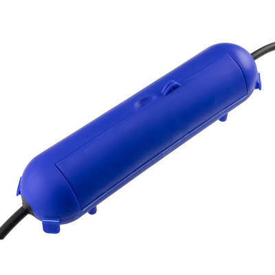 Kabelschutzbox f�r Aussen IP44 XL Lx� 365x90mm, Blau f�r Schutzkontaktkabel und 3pol CEE-Leitungen