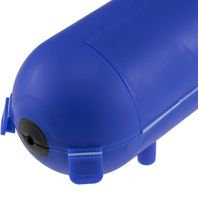 Kabelschutzbox f�r Aussen IP44 XL Lx� 365x90mm, Blau f�r Schutzkontaktkabel und 3pol CEE-Leitungen