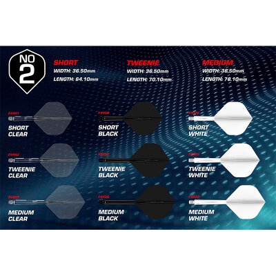 Mission Force 90 New Moulded Flight & Shaft System verschiedene Farben, L�ngen, Flightformen Shapes