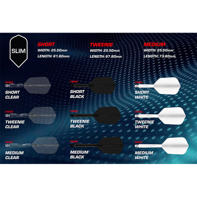 Mission Force 90 New Moulded Flight & Shaft System verschiedene Farben, L�ngen, Flightformen Shapes