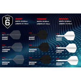 Mission Force 90 New Moulded Flight & Shaft System M Mittel Weiß Nr.6