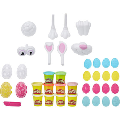 Hasbro Play-Doh Oster Hasen - Easter Bunny Eierstempel 25-teiliges Set