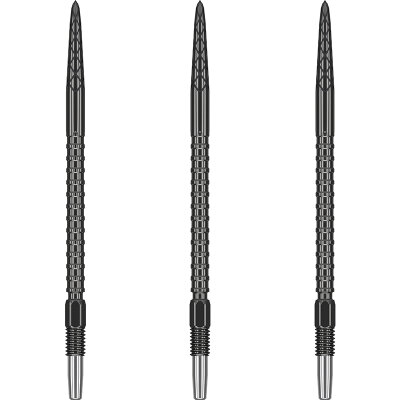 Target Steel Tip SWISS Point Dart Wechsel- Spitzen Schraubspitzen DS Point Schwarz DS Point 40 mm