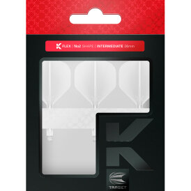 Target Dart K-Flex Flight- Schaftsystem patentierten Twist-System Weiß Standard Nr.2 IM Intermediate