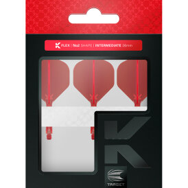 Target Dart K-Flex Flight- Schaftsystem patentierten Twist-System Rot Standard Nr.2 IM Intermediate