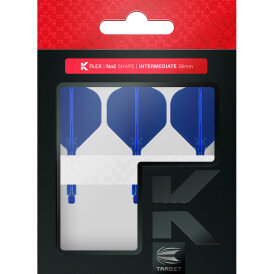 Target Dart K-Flex Flight- Schaftsystem patentierten Twist-System Blau Standard Nr.2 IM Intermediate