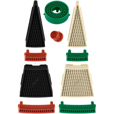 BULLS NL Dartautomat Universum Elektronik Dartboard Esatz Segmente 10 Stück Schwarz/Weiß