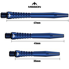 Mission Dart Mission Atom13 Aluminium Shafts Blau S Kurz