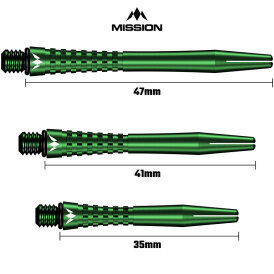 Mission Dart Mission Atom13 Aluminium Shafts Grün IM Intermediate