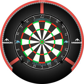 Mission Dart Torus 270 Light Sandgestrahlt Dartboard Light Dartboardbeleuchtung Dartscheiben Licht verschiedene Farben