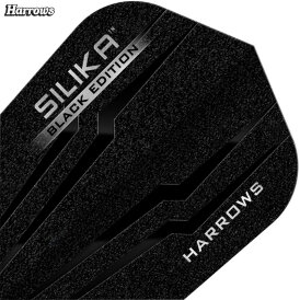 Harrows Dart Silika Black Edition Dart Flight speziell laminiert in 6 verschiedenen Flightformen / Shapes