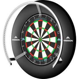 Mission Dart Torus 270 Light Sandgestrahlt Dartboard Light Dartboardbeleuchtung Dartscheiben Licht Silber