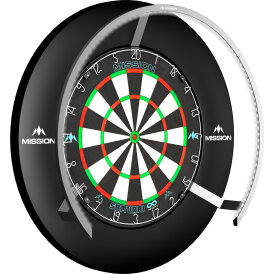 Mission Dart Torus 270 Light Sandgestrahlt Dartboard Light Dartboardbeleuchtung Dartscheiben Licht Silber