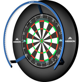 Mission Dart Torus 270 Light Sandgestrahlt Dartboard Light Dartboardbeleuchtung Dartscheiben Licht Blau