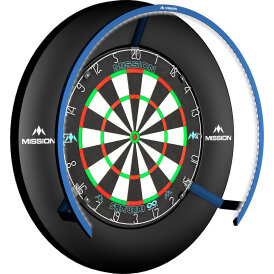 Mission Dart Torus 270 Light Sandgestrahlt Dartboard Light Dartboardbeleuchtung Dartscheiben Licht Blau