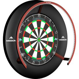 Mission Dart Torus 270 Light Sandgestrahlt Dartboard Light Dartboardbeleuchtung Dartscheiben Licht Rot