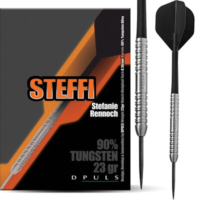 Dplus Steel Darts Stefanie Rennoch Steffi Match Darts 90% Steeltip Darts Steeldart 23 g