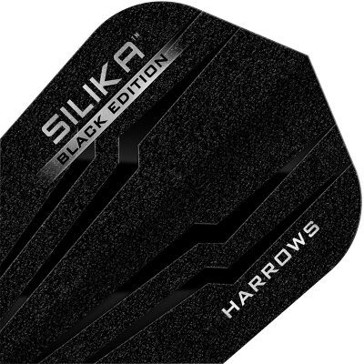 Harrows Dart Silika Black Edition Dart Flight speziell laminiert Flightform / Shapes Nr. 6