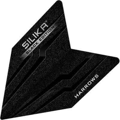 Harrows Dart Silika Black Edition Dart Flight speziell laminiert Flightform / Shapes Velos