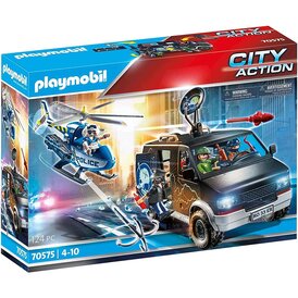 Playmobil City Action Polizei-Helikopter - Verfolgung des...