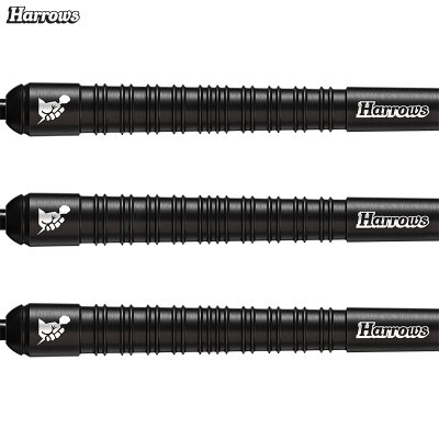 Harrows Steel Darts Supergrip Black Edition 90% Tungsten Steeltip Dart Steeldart 24 g