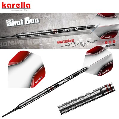 Karella Soft Darts ShotGun silver Steffen Siepmann 80% Tungsten Softtip Darts Softdart 20 g Verpackung beschdigt