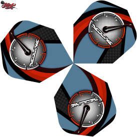 Shot Dart Flights Redline Blazed Nr.6 Dartflights Design Blazed