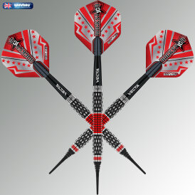 Winmau Soft Darts Joe Cullen Rockstar Series RS 1.0 90% Tungsten Softtip Dart Softdart 20 g