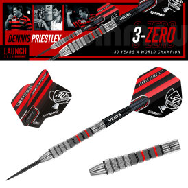 Winmau Steel Darts Dennis Priestley The Menace Diamond 3-Zero 90% Tungsten Steeltip Dart Steeldart 24 g
