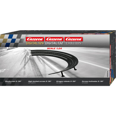 "Verpackung beschädigt" - Carrera Evolution Digital 124 Digital 132 Steilkurve 3/30 Grad 20576