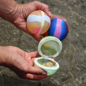 Nachhaltige Wasserbomben Wiederverwendbare Wasserballons aus Silikon mit Magnet Luftballons Selbstschließend
