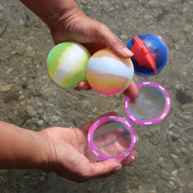 Nachhaltige Wasserbomben Wiederverwendbare Wasserballons aus Silikon mit Magnet Luftballons Selbstschließend