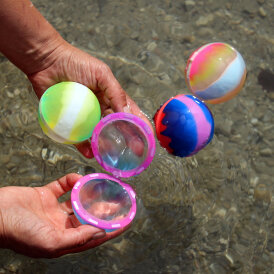 Nachhaltige Wasserbomben Wiederverwendbare Wasserballons aus Silikon mit Magnet Luftballons Selbstschließend