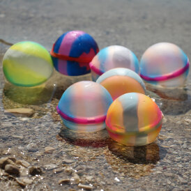 Nachhaltige Wasserbomben Wiederverwendbare Wasserballons aus Silikon mit Magnet Luftballons Selbstschließend 9er Set