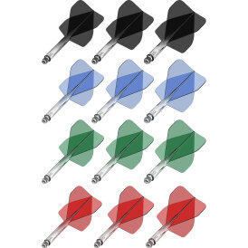 Mission Force 90 New Moulded Flight & Shaft System Gradient Transparent M Mittel Rot Nr.2