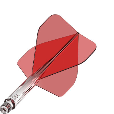 Mission Force 90 New Moulded Flight & Shaft System Gradient Transparent S Kurz Rot Nr.2