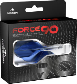 Mission Force 90 New Moulded Flight & Shaft System Gradient Transparent S Kurz Blau Nr.6