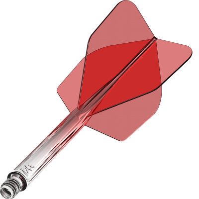 Mission Force 90 New Moulded Flight & Shaft System Gradient Transparent M Mittel Rot Nr.6
