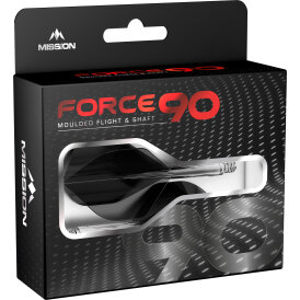 Mission Force 90 New Moulded Flight & Shaft System Gradient Transparent M Mittel Schwarz Nr.2