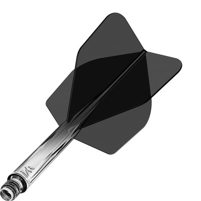 Mission Force 90 New Moulded Flight & Shaft System Gradient Transparent IM Intermediate Schwarz Nr.6