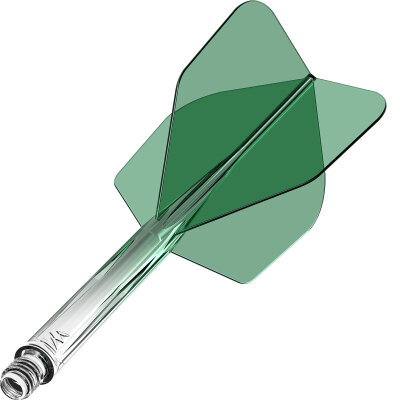 Mission Force 90 New Moulded Flight & Shaft System Gradient Transparent M Mittel Grün Nr.6