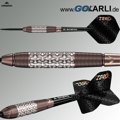 Fléchettes Mission Horus 97,5% Tungstène - Noir Et Bronze - Pointe Souple 19g - Pour Passionnés De Dart